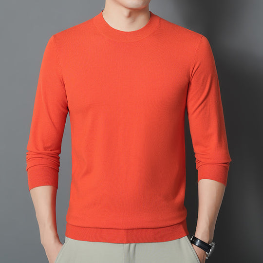 Herren Feiner Rundhalspullover aus Feinstrick mit schmaler Silhouette Shop Nory