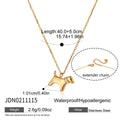 Damen Kette mit Hunde-Anhänger aus Edelstahl Shop Nory