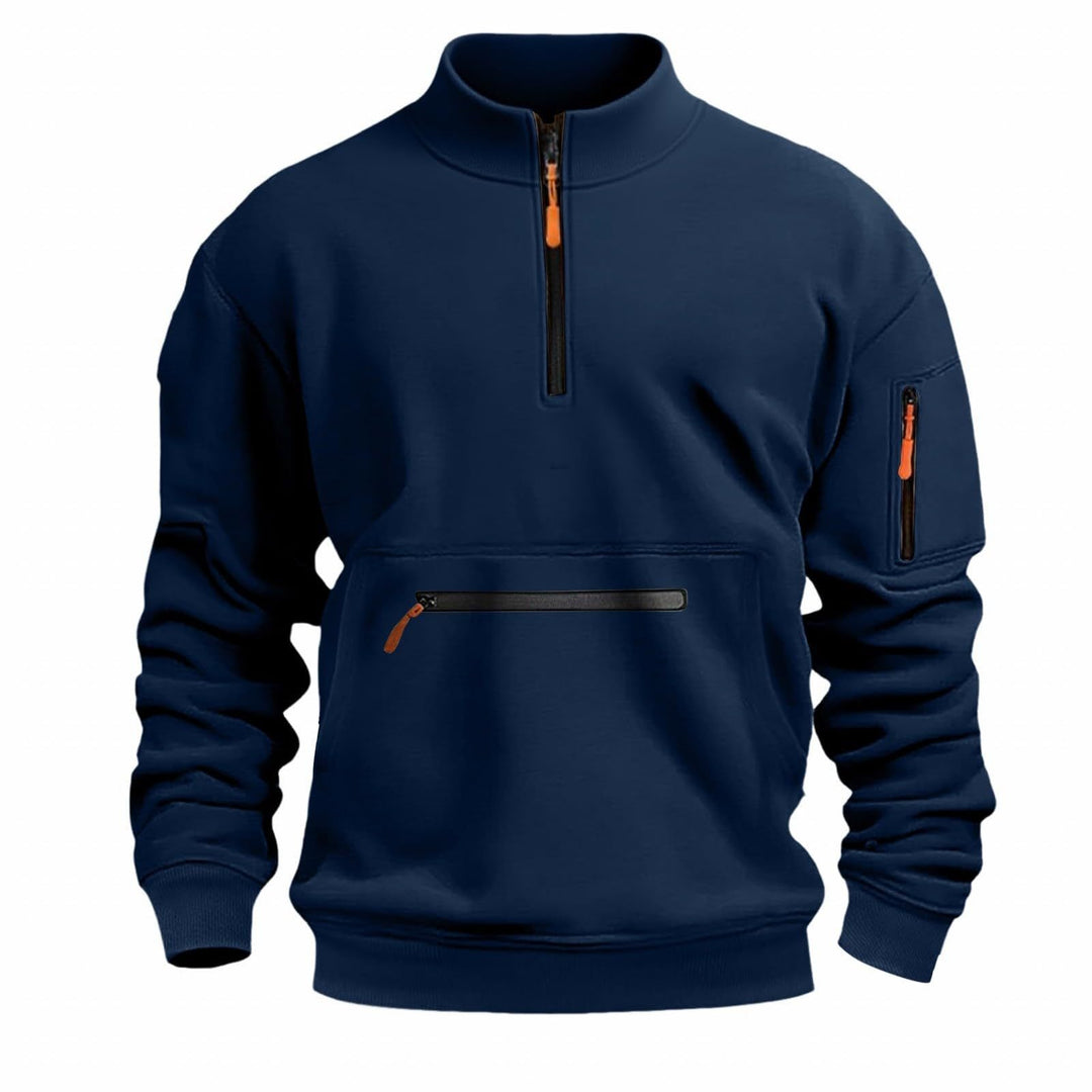 Herren funktionale Sweatshirt mit Reißverschluss