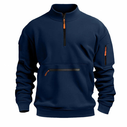 Herren funktionale Sweatshirt mit Reißverschluss