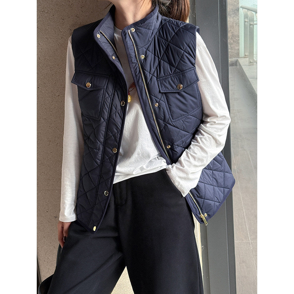 Damen Steppweste mit praktischen Taschen Shop Nory
