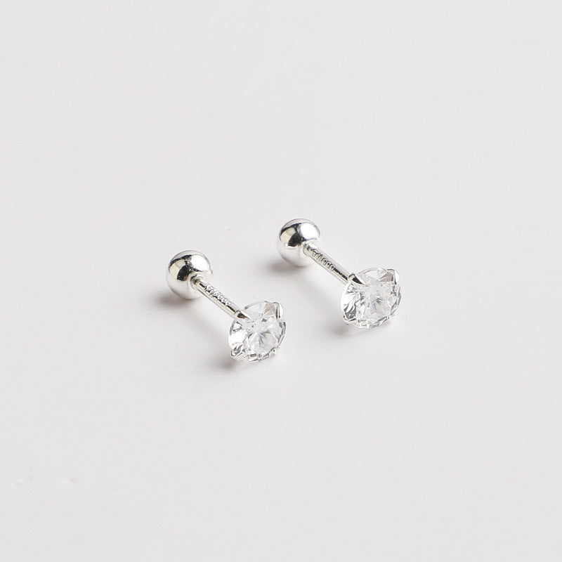 Minimalistische Ohrpiercing Stecker Aus Chirurgenstahl mit Zirkonia