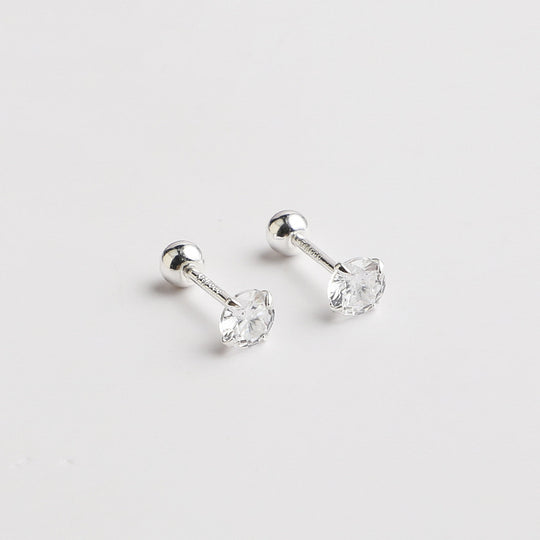 Minimalistische Ohrpiercing Stecker Aus Chirurgenstahl mit Zirkonia