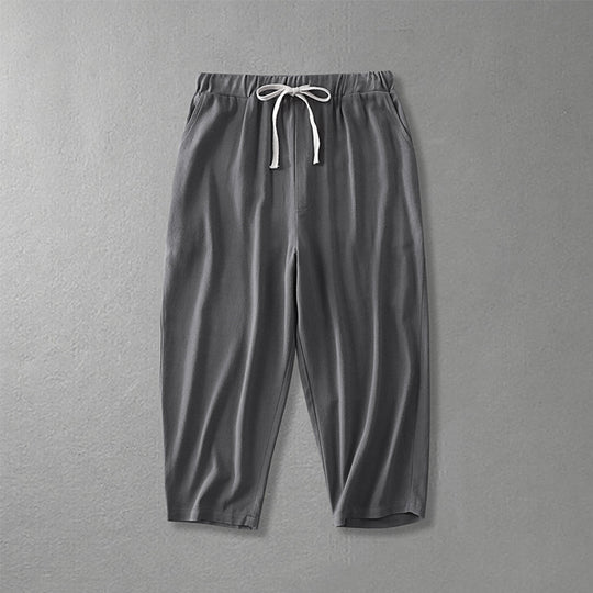 Damen Locker geschnittene Freizeit-Hose mit elastischem Bund und Tunnelzug Shop Nory
