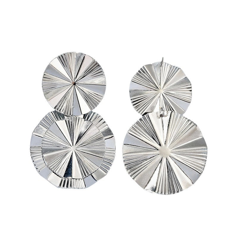 Damen glänzende Ohrringe mit geometrischem Design Shop Nory