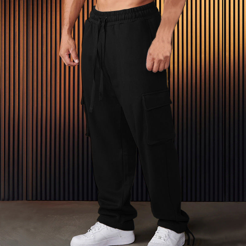 Herren Cargo-Jogginghose mit verstellbarem Bund und praktischen Seitentaschen