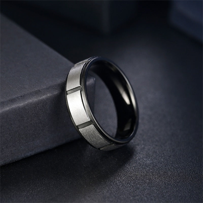 Herren Ring mit modernem, zweifarbigen Oberflächenfinish Shop Nory