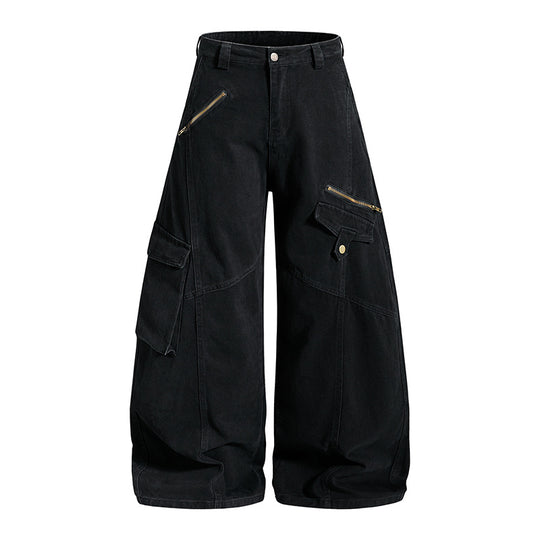 Damen Hochgeschnittene Baggy-Culotte mit Multi-Cargo-Taschen Shop Nory