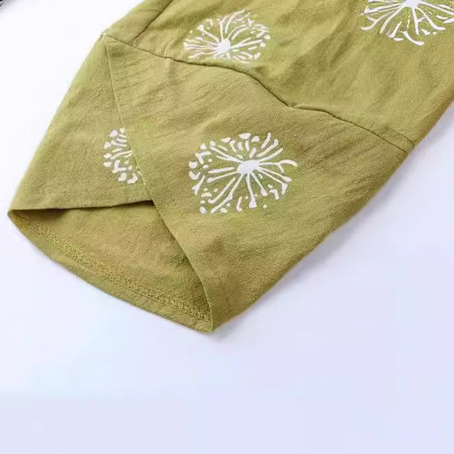 Damen Weite Culotte-Hose mit überlappendem Tulpen-Saum und elastischem Bund Shop Nory