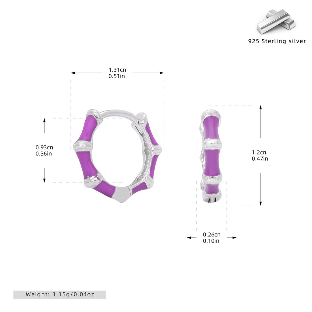 Damen Ohrstecker im modernen Bambusdesign Shop Nory