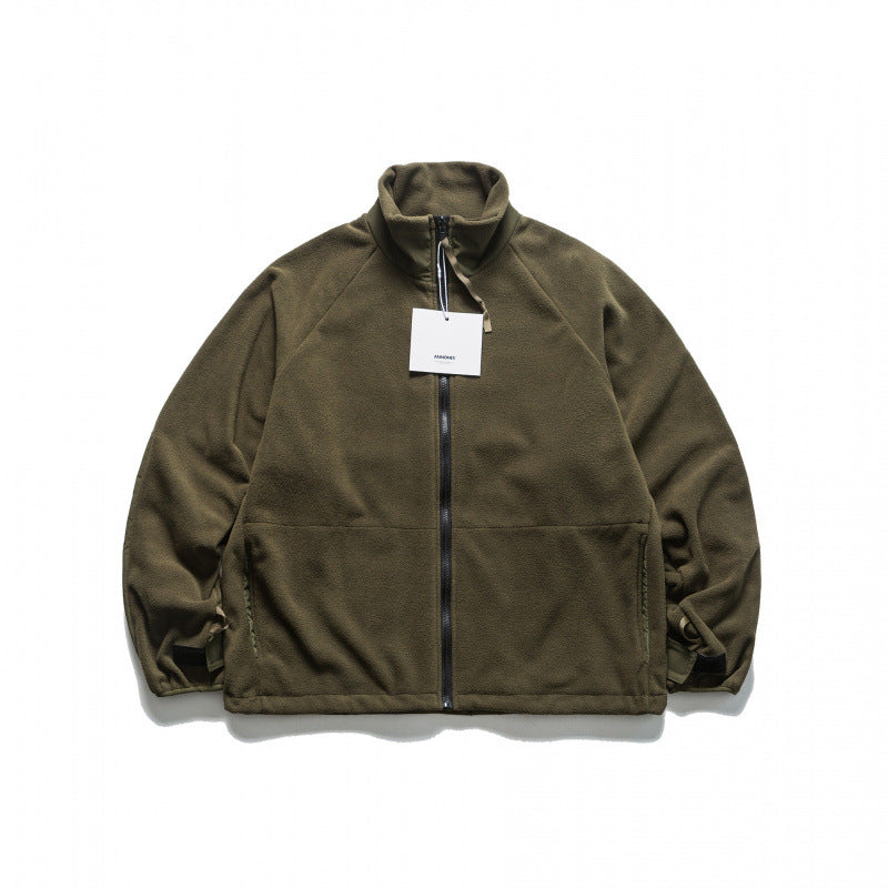 Unisex Oversize-Utility-Regenjacke mit Kapuze und verdecktem Reißverschluss Shop Nory