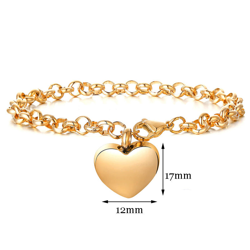 Damen Schmuckarmband mit Herzenanhänger Shop Nory