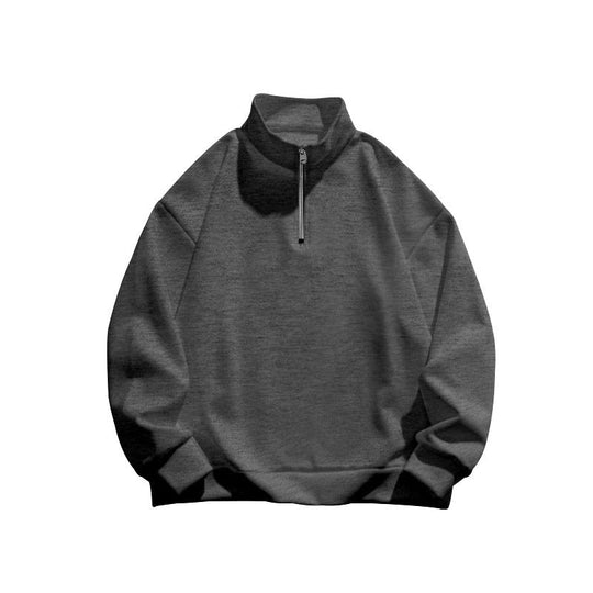 Herren Sportlicher Stehkragenpullover mit Reißverschluss