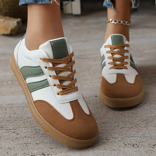 Damen Sneakers im sportlichen Retro-Stil mit hochwertigem Obermaterial Shopnory