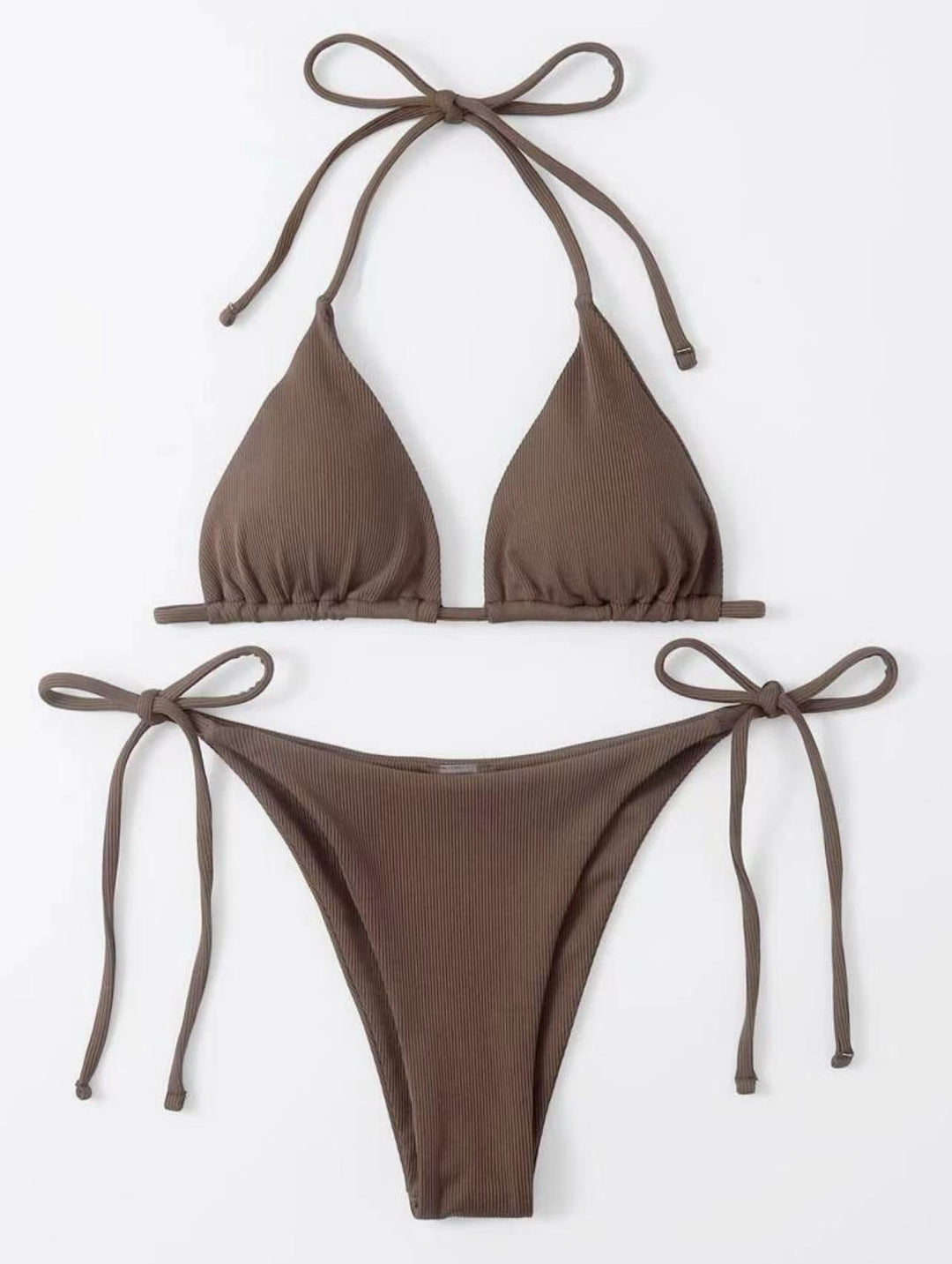 Damen Triangel-Bikini mit verstellbaren Schnüren Shopnory