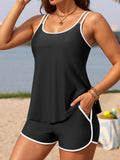 DamenSportliches Tankini-Set mit praktischen Shorts und verstellbaren Trägern Shopnory