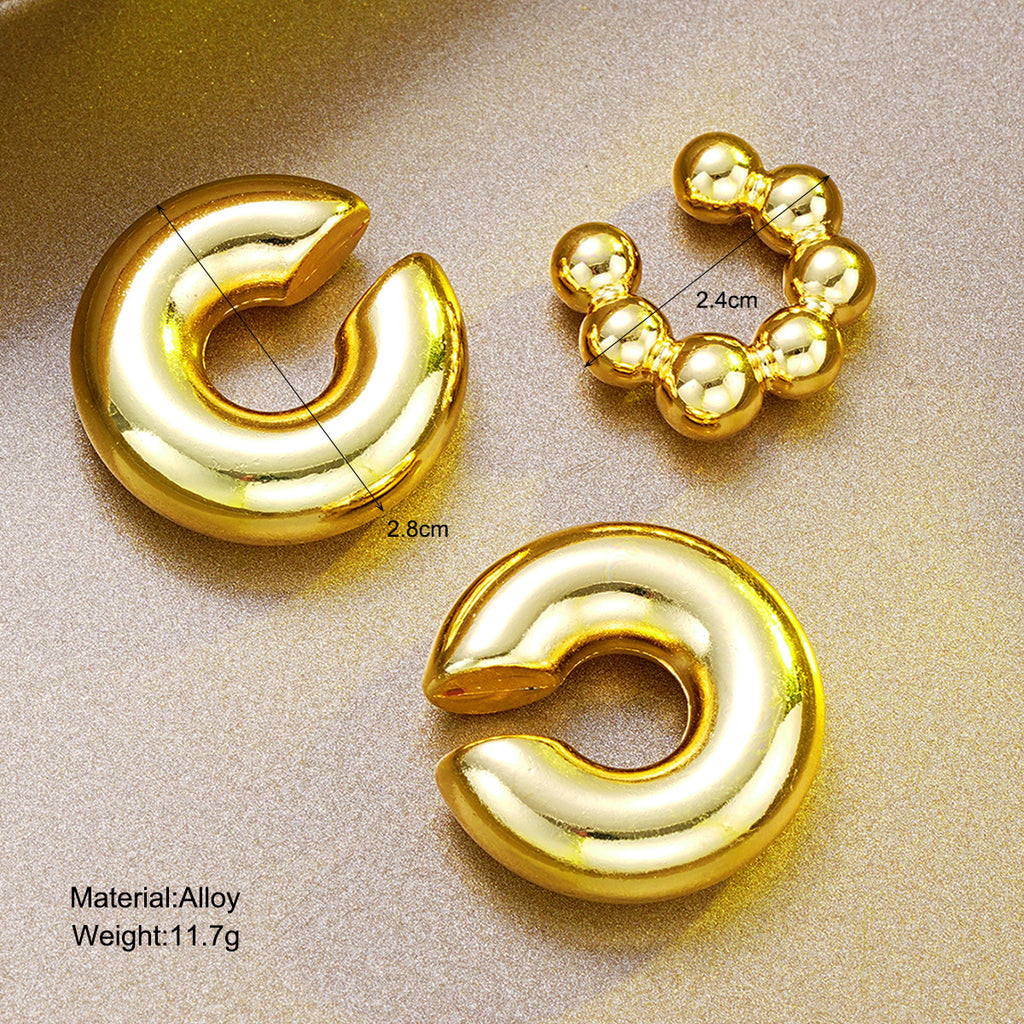 Damen Ohrcuff-Set mit urbanen, glänzenden Designs Shop Nory