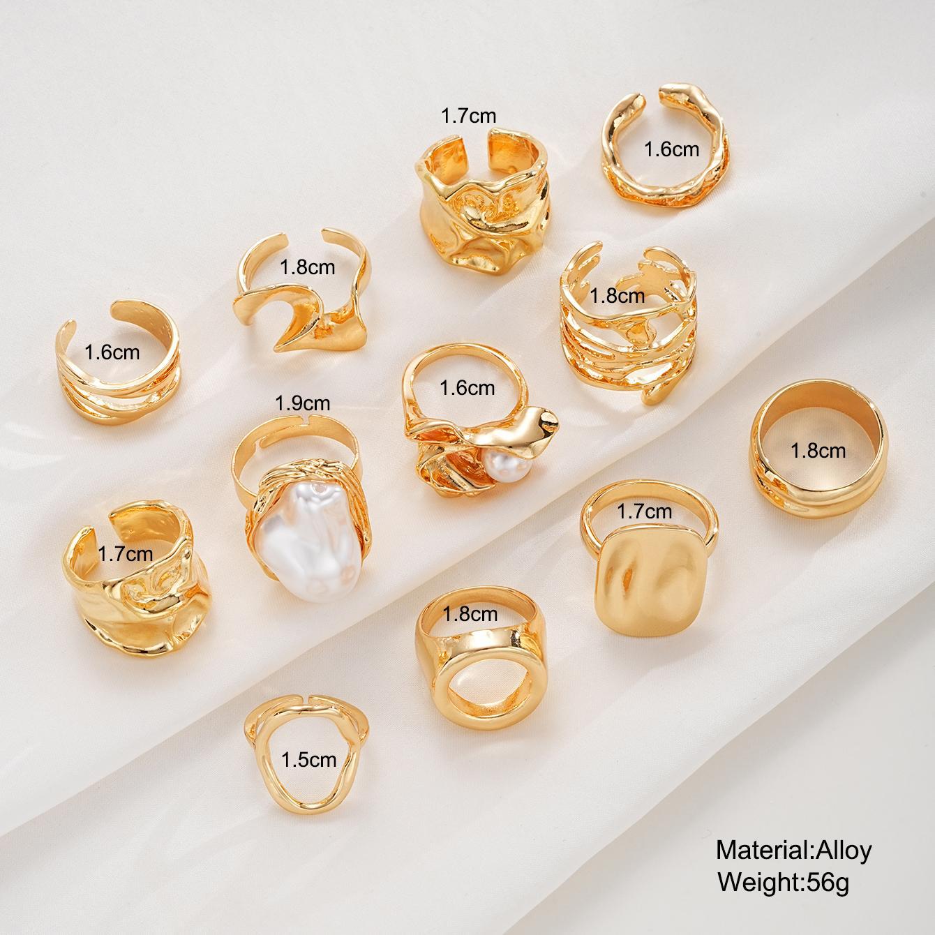 Damen Ring-Set aus einzigartigen, modern gestalteten Designs Shop Nory