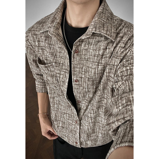 Herren Strukturierte Freizeit-Bluse Shop Nory