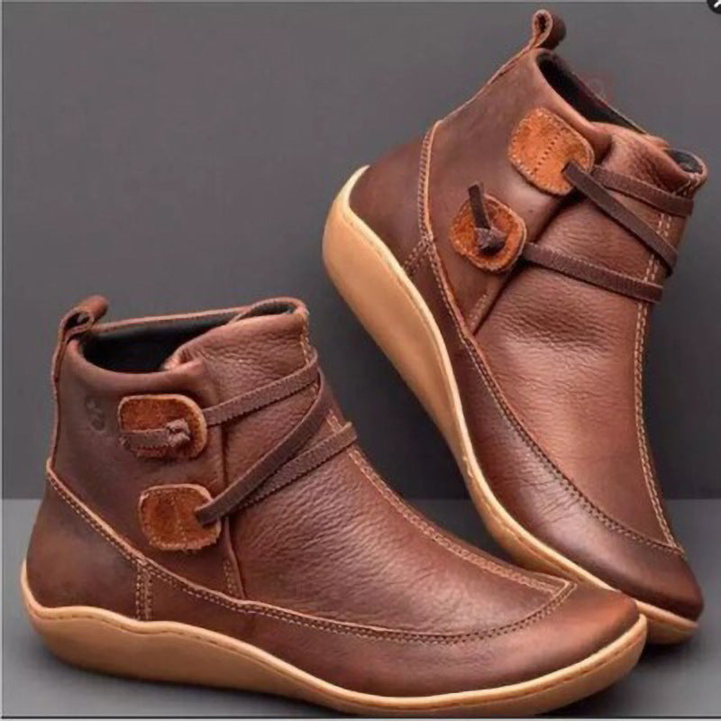 Damen Elegante stiefeletten mit praktischem Schnallen-Design