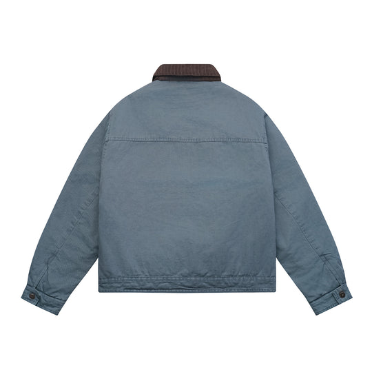 Herren Oversized Canvas‑Blousonjacke mit Cordkragen und aufgesetzten Pattentaschen Shop Nory