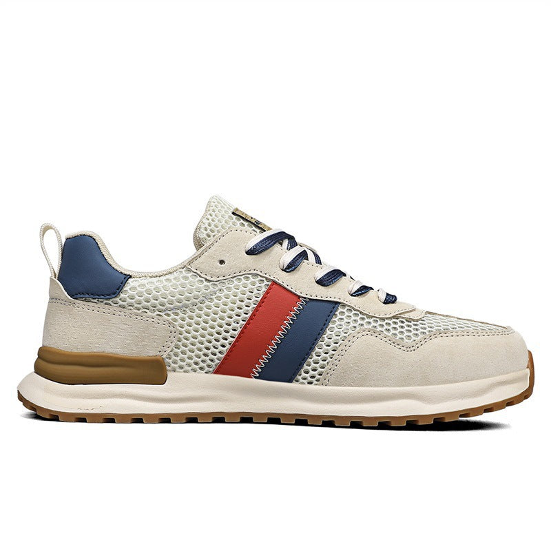 Herren Atmungsaktive Freizeit-Runner mit Mesh-Obermaterial, retro-inspiriertem Streifen-Detail und griffiger Gummilaufsohle Shopy Nory