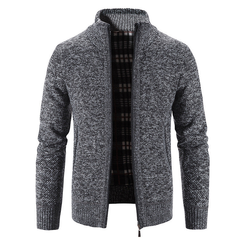 Herren Strickjacke mit innovativem wärmeisolierendem Innenfutter