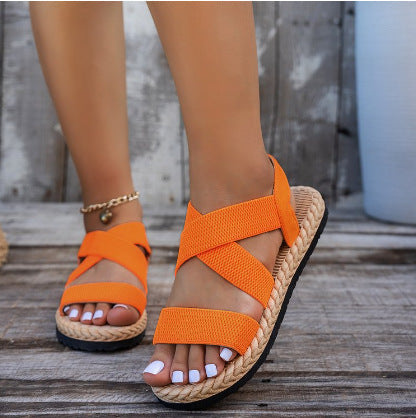Damen Bequeme Trend-Sandalen mit verstellbaren Riemen und atmungsaktiver Sohle Shopnory