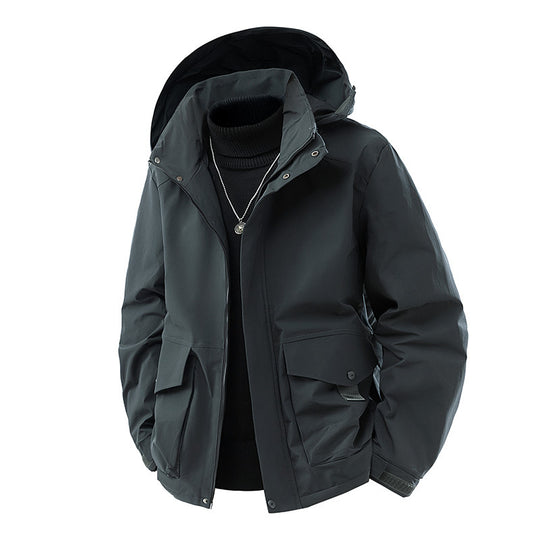 Herren Kapuzen-Parka mit technischer Wetterschutzmembran, isolierter Steppfüllung und Utility-Taschen Shop Nory
