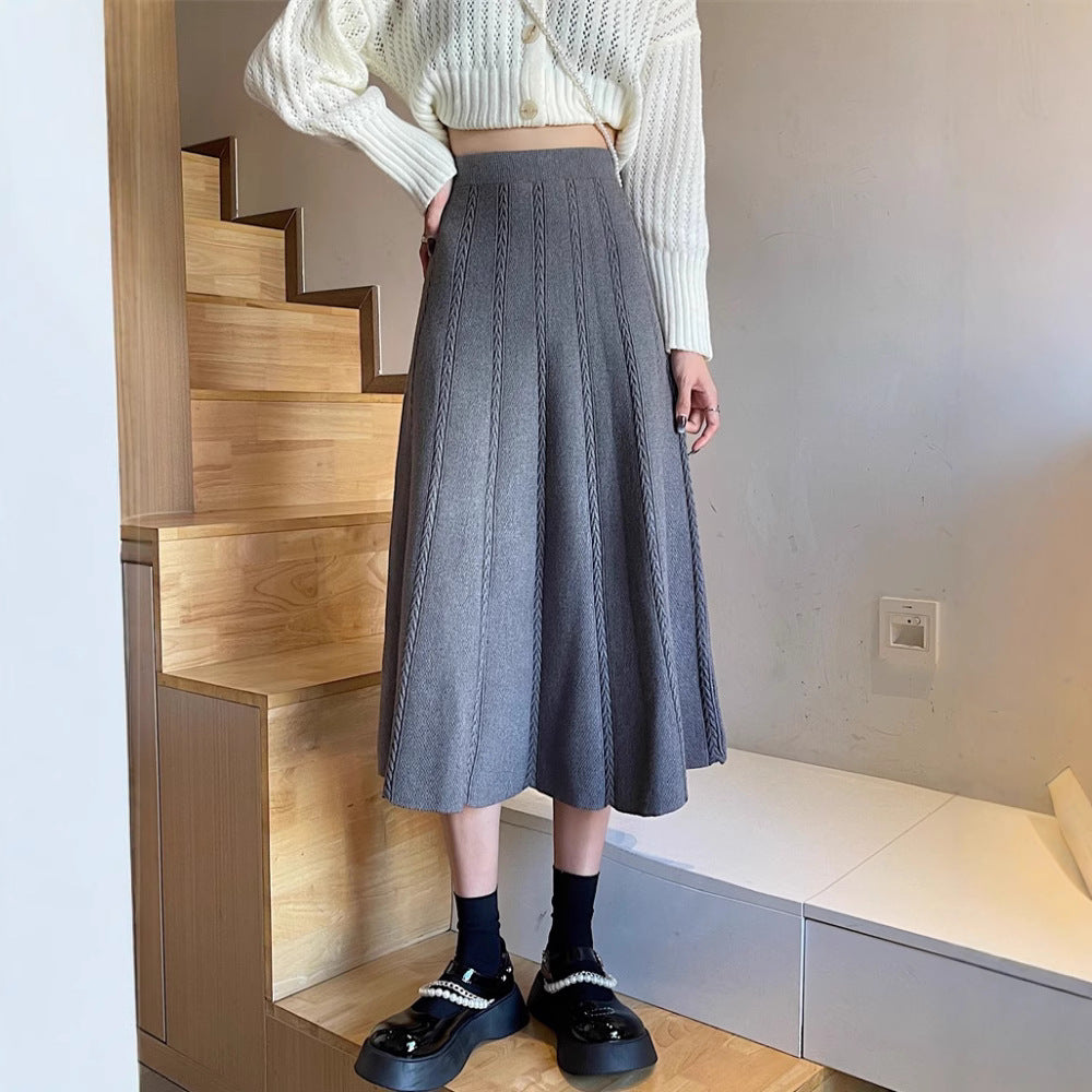 Damen Eleganter Plisseerock mit hohem Taillenschnitt Shop Nory