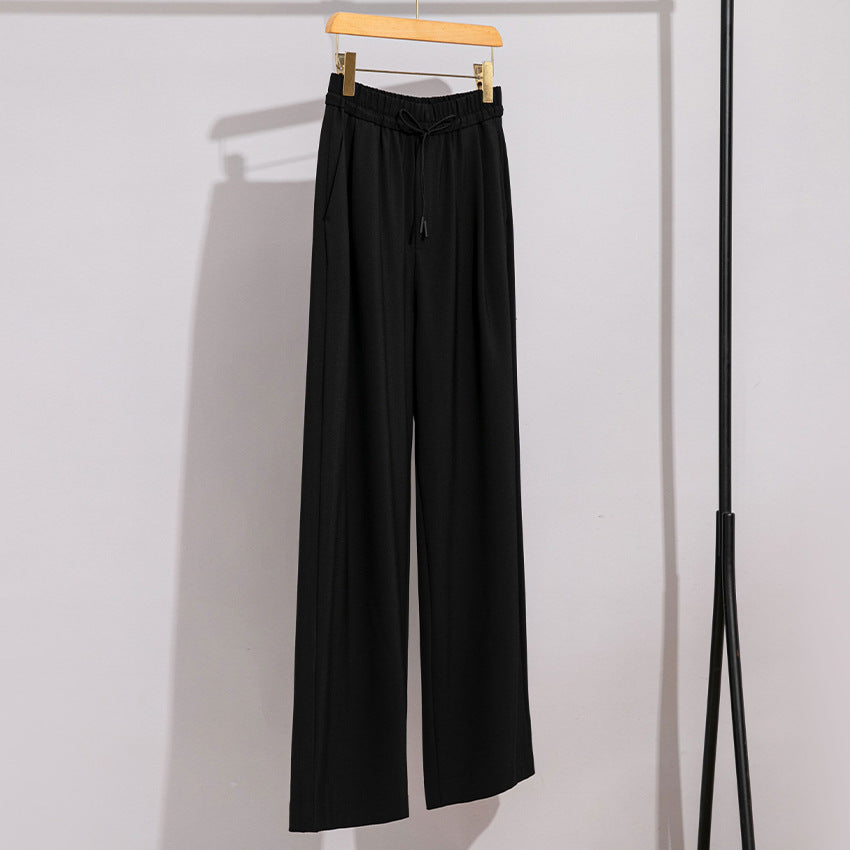 Damen weite Palazzo-Hose mit elastischem Bund und Tunnelzug Shop Nory