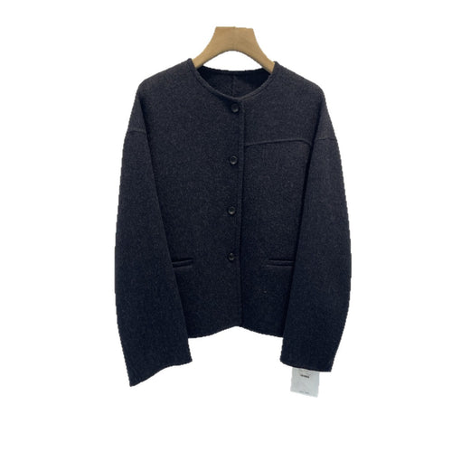 Damen Gemütlicher Strukturierter Strick-Cardigan Shop Nory