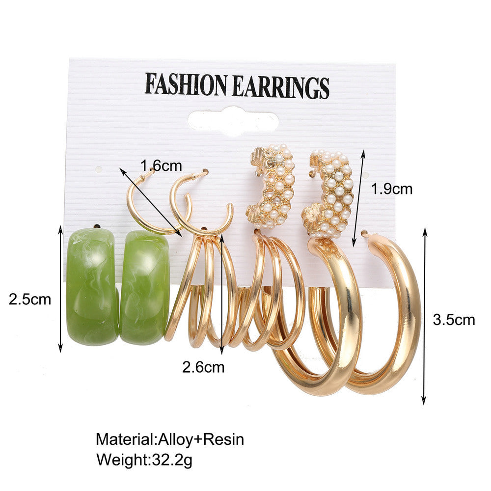 Damen Ohrstecker-Set mit vielfältigen Designs und eleganten Akzenten Shop Nory