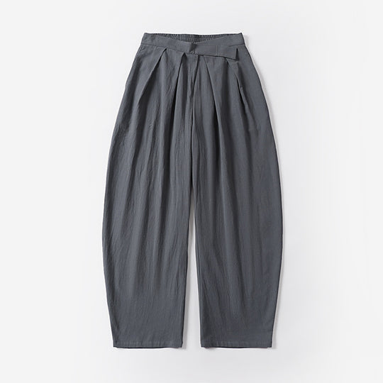 Damen Elegante Bundfalten-Hose mit ballonförmigem Bein und elastischem Taillenbund Shop Nory