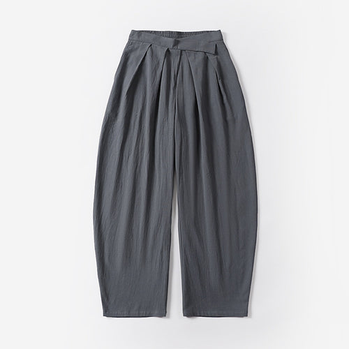 Damen Elegante Bundfalten-Hose mit ballonförmigem Bein und elastischem Taillenbund Shop Nory