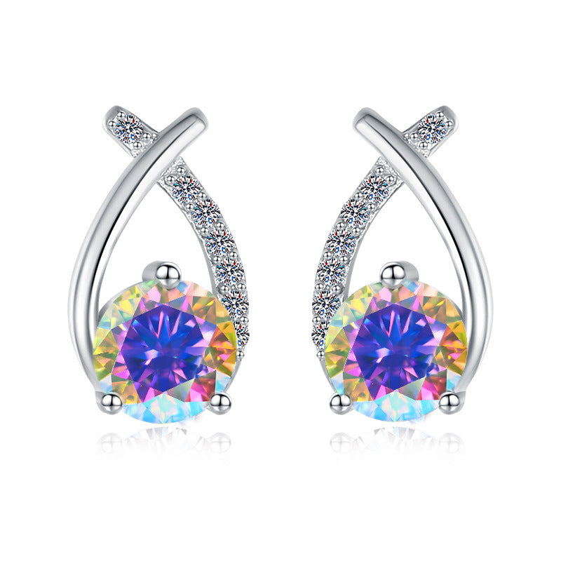 Damen Ohrringe mit funkelndem Kristall und elegantem Design Shop Nory
