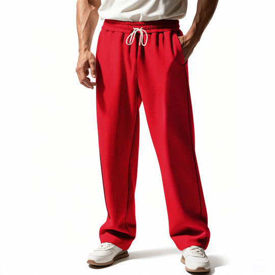 Herren bequeme Jogginghose mit Reißverschluss und seitlichen Taschen