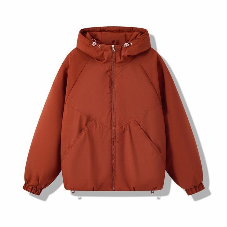 Damen Leicht wattierte Kapuzenjacke mit Raglanärmeln, elastischen Bündchen und verstellbarem Saum Shop Nory