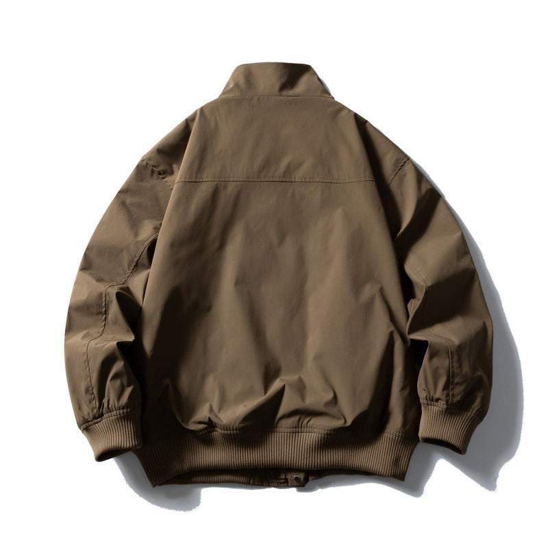 Herren Boxy-Bomberjacke mit Stehkragen, verdeckter Druckknopfleiste und elastischen Rippbündchen Shop Nory