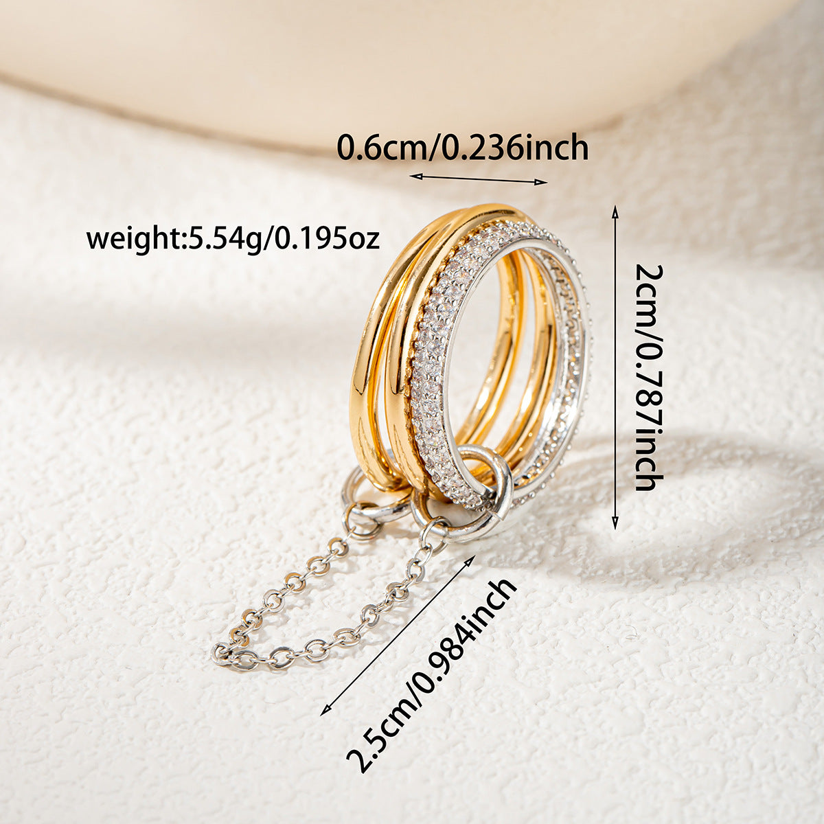 Damen modisches Ring-Set Shop Nory