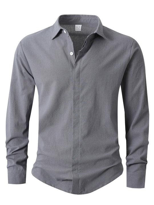 Herren Elegantes Casual-Hemd mit Slim-Fit Schnitt