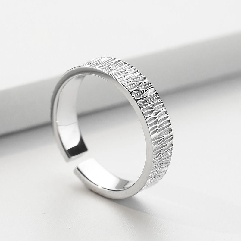 Damen Offener Ring mit kunstvollem Strukturdesign Shop Nory