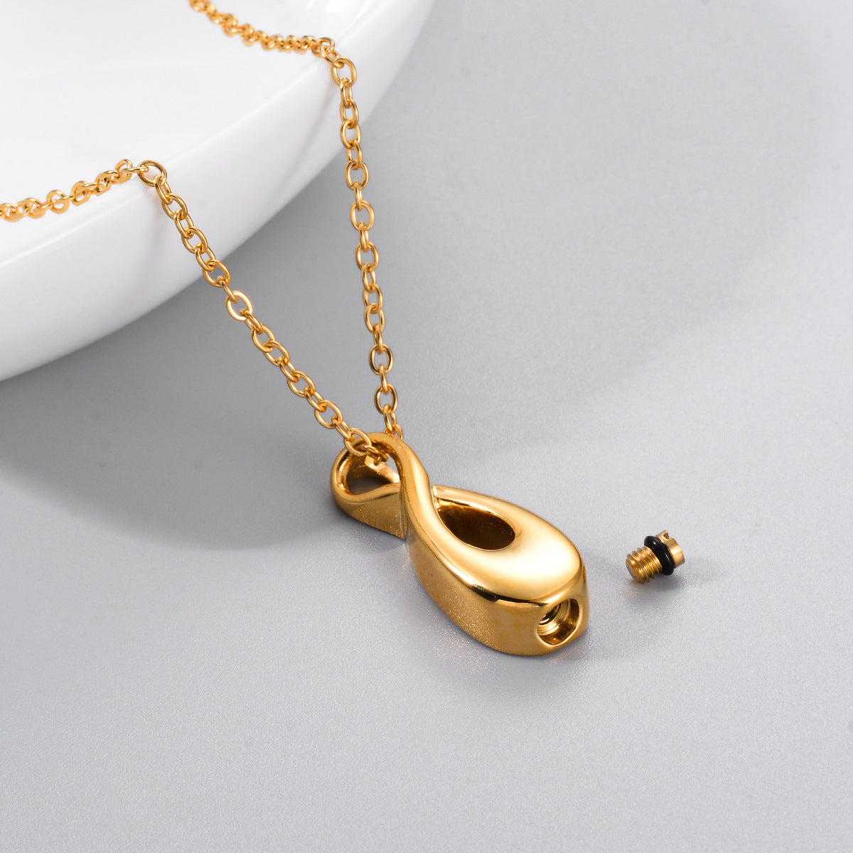 Damen eleganter Anhänger mit innovativem Tropfen-Design Shop Nory
