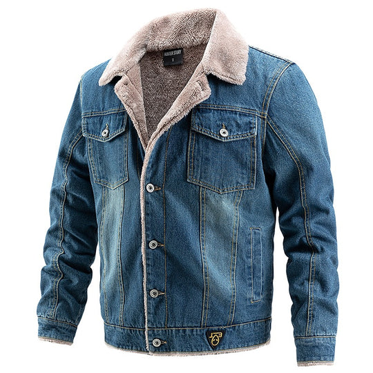 Herren Denimjacke mit Teddyfutter Shop Nory