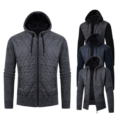 Herren sportliche Steppjacke mit weichem Innenfutter und praktischem Reißverschluss