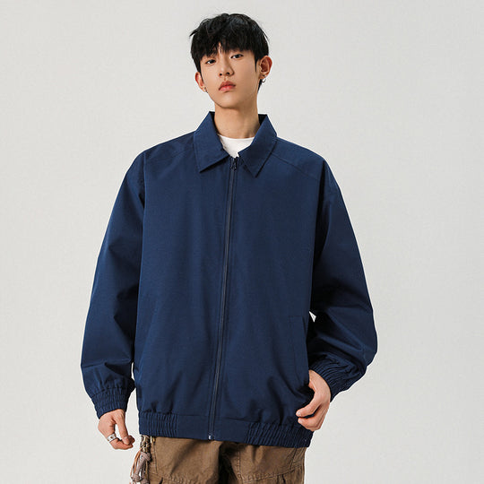 Herren Legere Übergangsjacke mit Reißverschluss und elastischem Saum Shop Nory