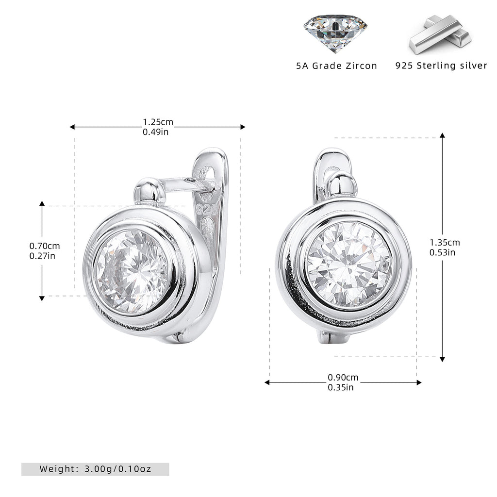 Damen Ohrhänger mit hochwertigem Zirkon und eleganter Goldbeschichtung Shop Nory