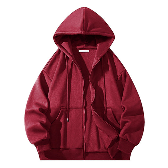 Herren Oversize Reißverschluss‑Kapuzenjacke aus schwerer Sweatqualität mit Kängurutaschen Shop Nory