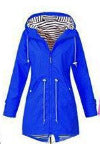 Damen nan taillierte Parka-Jacke mit Kapuze, Kordelzugbund und verdecktem Reißverschluss Shop Nory