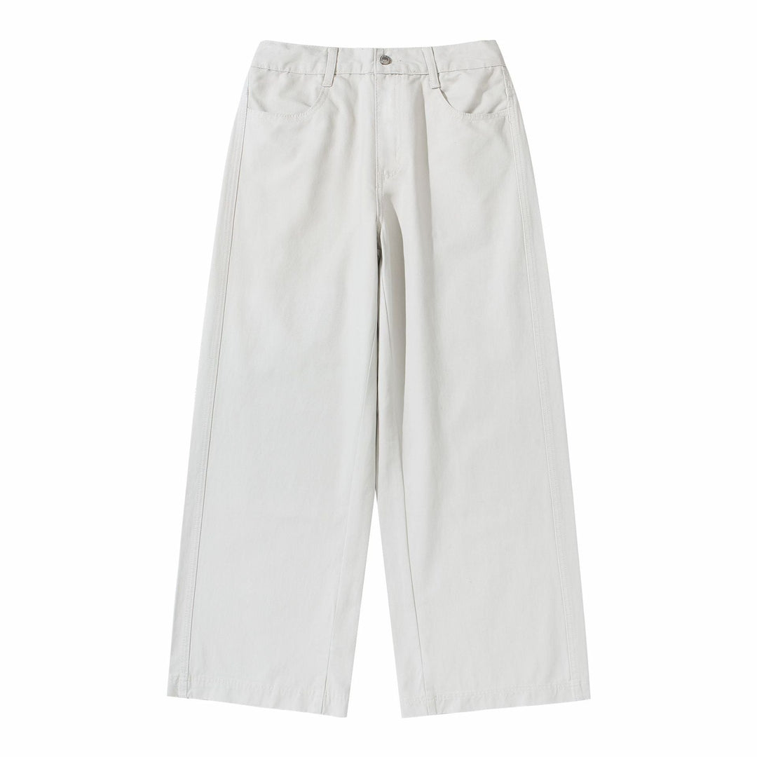 Damen High‑Waist Culotte‑Hose aus Baumwoll‑Twill mit durchgehender Mittelnaht Shop Nory